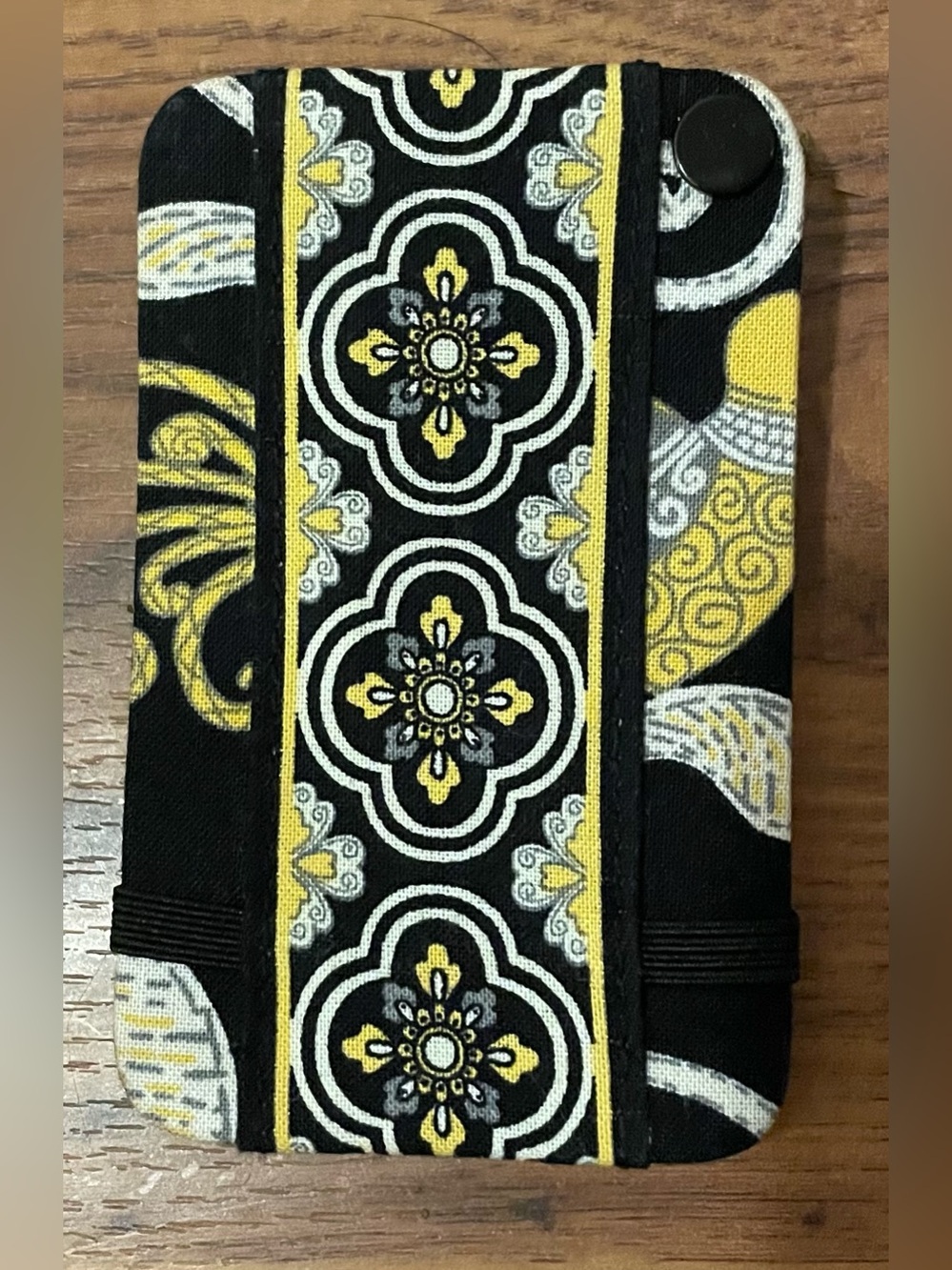 Vera Bradley fabric sleeve photo or card holder wallet Yellow Bird pattern - Picture 3 of 6